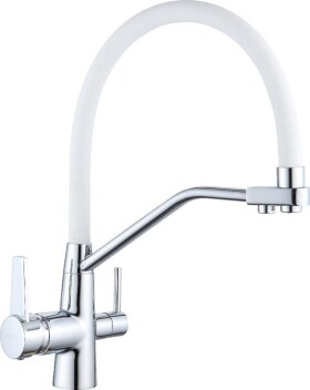 MEXEN - Duo kuchyňská baterie chrom/ bílá 671701-02