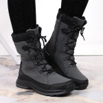 Dámské 2105 nepromokavé sněhové boty - DK tm.šedá-černá 40