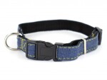 Jeans obojek pro psa | 22 – 47 cm Barva: Modrá, Obvod krku: 27 - 37 cm