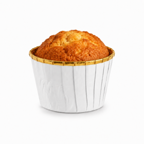 Cake Star Cake Star Alobalové pevné košíčky na muffiny bílé se zlatým vnitřkem (50 ks)