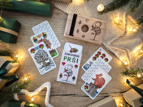 Dárková sada Prší s dřevěnou krabičkou