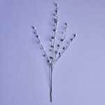 House Doctor Umělá květina Salix 95 cm, šedá barva, plast