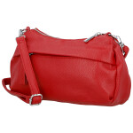 Stylová dámská koženková crossbody kabelka Foppa, červená
