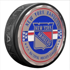 Mustang Puk New York Rangers NHL Stars & Stripes Medallion