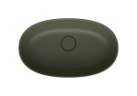 Umyvadlo na desku SAT Aula 60x36 cm zelená mat bez otvoru pro baterii, bez přepadu SATAU6036G SATAU6036G