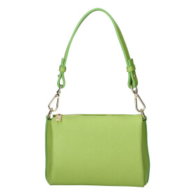 Trendy dámská kožená crossbody kabelka Inka, zelená