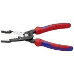 KNIPEX - kleště půlkulaté, zahnuté, s křížovým ozubením - 200mm, vysoká pevnost čelistí (3821200)