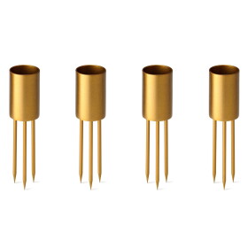 Ester & erik Zapichovací svícen na svíčku Gold Medium – set 4 ks, zlatá barva, kov