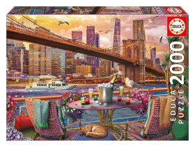 Puzzle Romantická večeře v New Yorku 2000 dílků