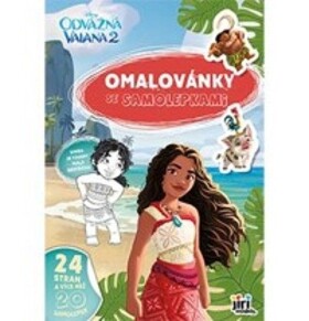 Vaiana 2 - Omalovánky A4 se samolepkami