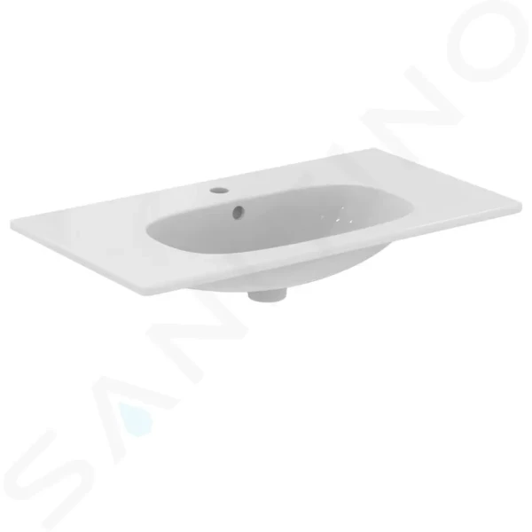 Ideal Standard Umyvadlo nábytkové 83x45 cm, s přepadem, otvor pro baterii, bílá T350901