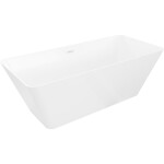MEXEN/S - Velo Slim volně stojící vana 170 x 75, bílá, sifon a přepad bílá 52811707500-20