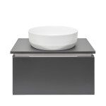 Koupelnová skříňka s krycí deskou SAT Feel 60x30x46 cm antracit mat SATFEEL60ANTD SATFEEL60ANTD