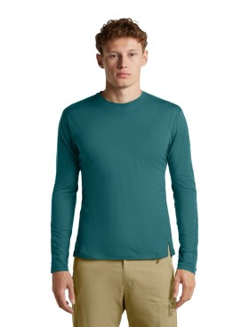 Pánské merino triko dlouhý rukáv ICEBREAKER Mens Merino 150 Ace LS Tee UPF, Tidal Teal velikost: L