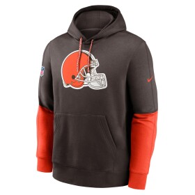 Nike Pánská mikina Cleveland Browns NFL 2024 Sideline Club Hoodie Brown Velikost: M