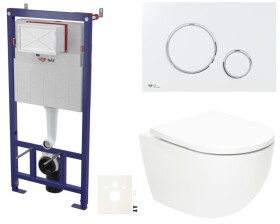 Závěsný WC set do lehkých stěn / předstěnová SAT Fusion SIKOSSTORFU70 SIKOSSTORFU70