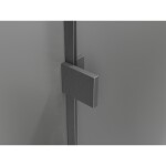 MEXEN/S - Lunar L sprchové dveře křídlové levé 70 cm, transparent, grafit kartáčovaná 834L-070-000-66-00-L