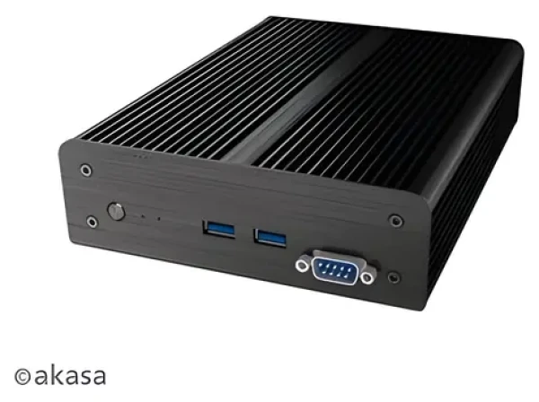 Akasa A-NUC41-M1B Newton D3 / Skříň mini-ITX / pasivní chlazení / Intel NUC 7. gen / 2.5" HDD/SSD / sériový port (A-NUC41-M1B)