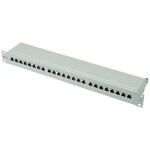 DIGITUS 19 Patch panel / nestíněný / 16 portů / neosazený / 1U / černá barva / RAL 9005 (4016032157441)