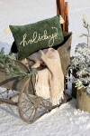 Chic Antique Povlak na polštář Aix Holidays Moss 50 × 35 cm, zelená barva, textil