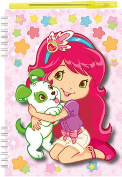 Zápisník 3D Strawberry pero