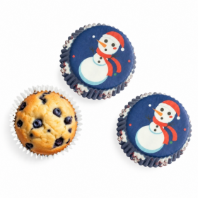 Dortisimo Košíčky na muffiny tmavě modré s vánočními motivy (75 ks)