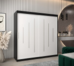 Šatní skříň Abi Y0 Barva korpusu: Dub artisan, Rozměry: 120 cm, Dveře: Černá