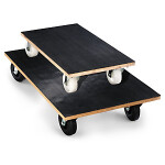 Otočný podvozek s černou protiskluzovou úpravou 580x345x145 mm