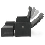 Zahradní set 1+2, polyratan, šedá, AZS-L2665 GREY