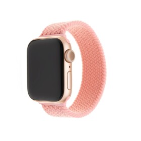 FIXED Nylon Strap na Apple Watch 42/44/45mm L růžový FIXENST-434-L-PI