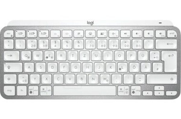 Logitech MX Keys Mini DE bílá / bezdrátová klávesnice / DE layout / Bluetooth / LED podsvícení (920-010480)