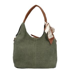 Trendy dámská kabelka na rameno Ginny, tmavě zelená