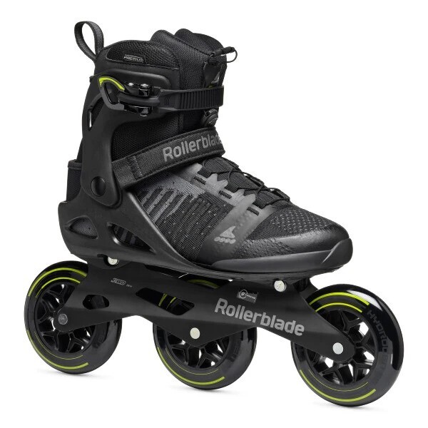 Kolečkové brusle Rollerblade MACROBLADE 3WD, Black/Lime Velikost EUR: 46