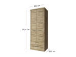 ARTEN (NANO Systems s.r.o.) Skříň DOORSET-2D2S (Dub navarra) SKRIN-DOORSET-2D2S