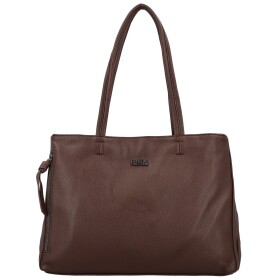 Módní dámská koženková kabelka na rameno Coveri Temari, coffee