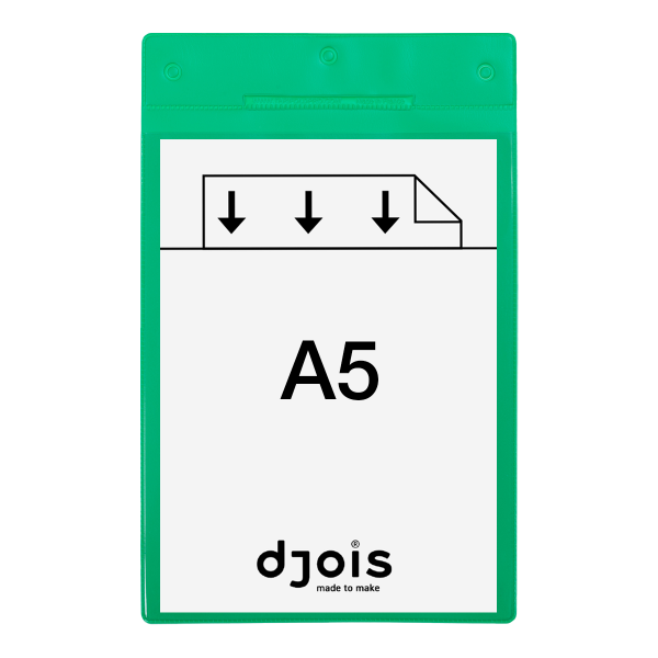 Djois magnetická identifikační kapsa, A5, zelená, 10 ks