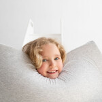 PLUSH NEST PLUSH NEST Suchý bazén kulatý Bavlna (kolekce Smart) Ø 90 × 30 cm, světle šedý