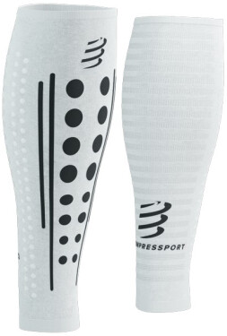 Kompresní lýtkové návleky Compressport R2 Aero 2.0 - White/Black Velikost: 38-42 cm obvod lýtka