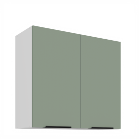 Horní skříňka Aria 80 G-72 2F Barva korpusu: Bílá, Barva dvířek: SA - Aquamarine AFM