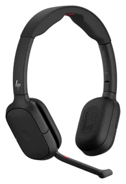 HP Poly Focus 625 černá / Sluchátka s mikrofonem / Bluetooth / Bezdrátová nabíjecí stanice (C56XXAA#AC3)