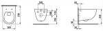 PRIM předstěnový instalační systém s bílým tlačítkem 20/0042 + WC LAUFEN PRO LCC RIMLESS + SEDÁTKO PRIM_20/0026 42 LP2
