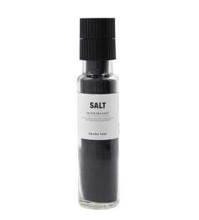 Nicolas Vahé Černá sůl s aktivním uhlím Black 320 g, černá barva, sklo