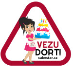 Cake star Samolepka "Vezu dort" 4