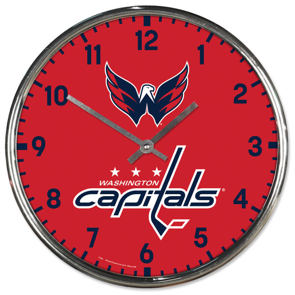 Wincraft Hodiny Washington Capitals NHL Chrome Clock