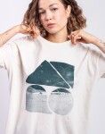 Tričko Patagonia W's Oversized Driftways Organic T-Shirt Undyed Natural