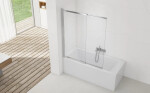 Vanová zástěna SAT Vision 140x120 cm chrom SATVZVI120CRT SATVZVI120CRT