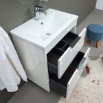 Mereo Vigo, koupelnová skříňka s keramickým umyvadlem 61 cm, bílá CN311