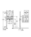 GROHE - Rapid SL Předstěnová instalace pro umyvadlo, stavební výška 113 cm 38554001