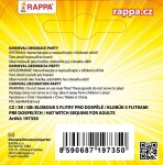 Klobouk s flitry červeno-zelený