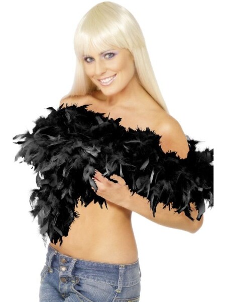 Smiffys.com Boa černé deluxe 80g